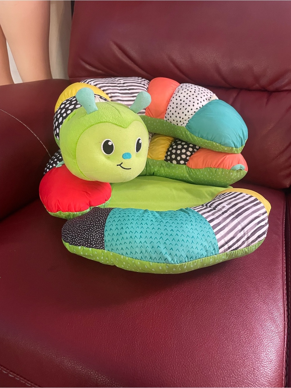Infantino Prop-A-Pillar tummy time and seated support pillow caterpillar